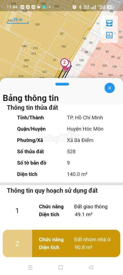 bán đất giá rẻ hẻm đường hưng lân 70k gần ngã tư chung chánh