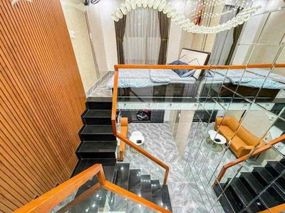Cho thuê nhà trệt lửng 3x8m đẹp full nội thất hẻm Nguyễn Trãi