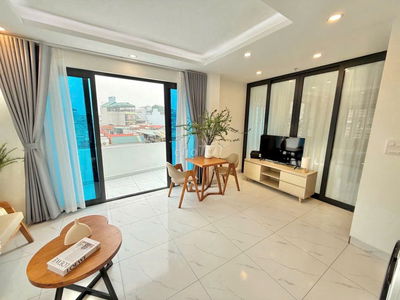 CHO THUÊ CĂN HỘ STUDIO, 1PN NGAY BẾN XE MỸ ĐÌNH FULL NỘI THẤT BAN CÔNG