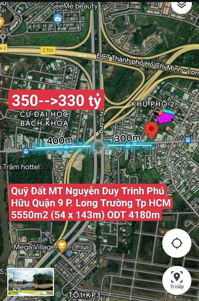 Quỹ Đất MT Nguyễn Duy Trinh, P. Phú Hữu, Quận 9 P. Long Trường Tp HCM