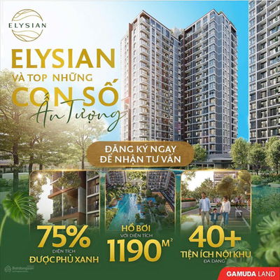 ELYSIAN CHÍNH THỨC NHẬN BOOKING ĐỢT CUỐI CHO THÁP B VỚI CHỈ HƠN 200 CĂN - LH NGAY PKD GAMUDA LAND