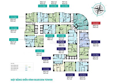 Cần bán căn hộ cao cấp 2PN dự án Bluegem Tower - Sổ hồng vĩnh viễn