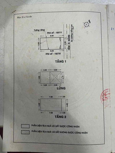 Hẻm đường Bùi Thế Mỹ.( gần chợ Tân Bình).DT 4 x 8m