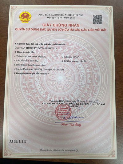 Chính chủ: Lô góc hẻm thông 5m, sát chợ Xóm Mới