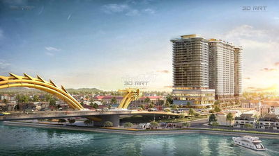 Độc quyền căn 1PN The Legend City ngay cầu Rồng - view pháo hoa DIFF