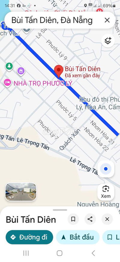 Bán  lô đất 4 lô liền kề BÙI TẤN DIÊN   Cẩm Lệ, Đà Nẵng 
Đường