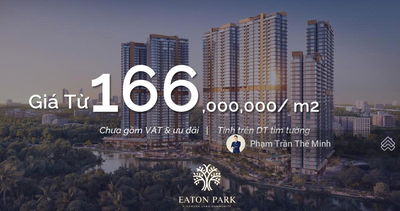 EATON PARK BUNG CSBH ĐẶC BIỆT CHO TÒA COVE(A3) & LAGOON(A4) - CHỈ THANH TOÁN 10% ĐẾN QUÝ 2.2028