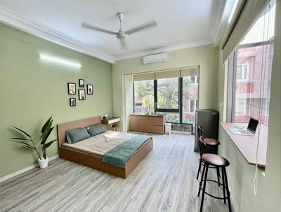 Thuê căn hộ 35m2 có ban công full nội thất, ngay công viên Gia Định