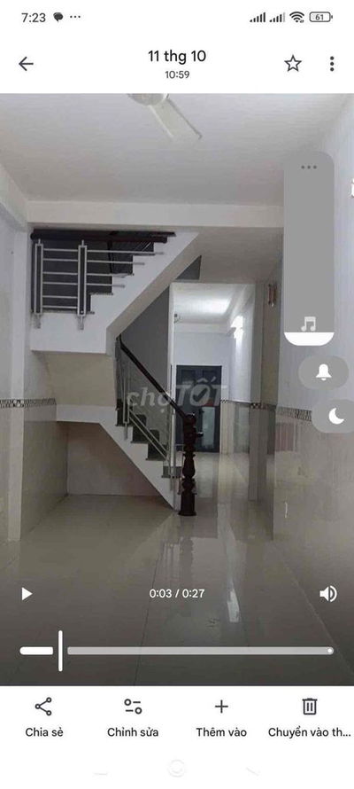 Mới keng trệt lầu 3,5*20; 3pn có sân đg xe tải rẻ chốt lẹ