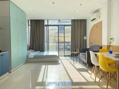 CHO THUÊ CĂN HỘ FULL NỘI THẤT BAN CÔNG GIÁ RẺ NGAY CHỢ BẾN THÀNH Q1