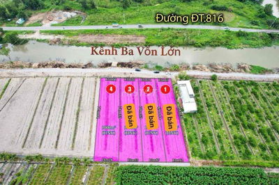 Hàng Vip - Đất Vườn MT Nhựa 816 View Kênh Siêu Mát