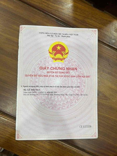 Chính chủ cần tiền bán gấp miếng 1B Phan Anh Tân Phú ..