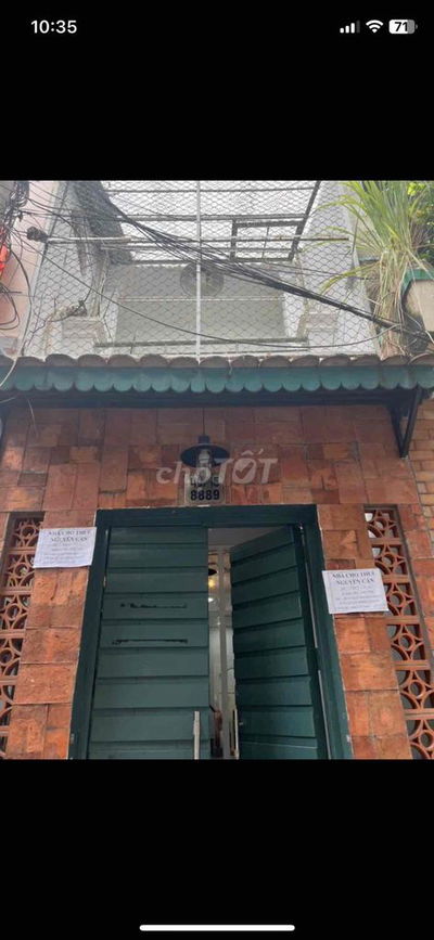 Cho thuê nhà Huỳnh Mẫn Đạt p19 Bình Thạnh