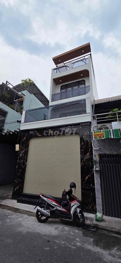 KDC LÝ CHIÊU HOÀNG - BÌNH PHÚ - NHÀ MẶT TIỀN ĐƯỜNG NHỰA 10M THÔNG 4 TẦ