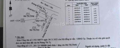 Chính chủ cần bán nhanh lô đất góc 2MT  lái thiêu 103 DT 117m2