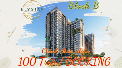RỔ SỈ đợt 1 ELYSIAN: 1PN-2PN-3PN, Penthouse. Giá TỪ 58Tr/m2. Lịch thanh toán SIÊU GIÃN đến 11/2028