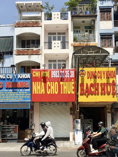 Cho thuê nhà nguyên căn mặt tiền đường Thành Thái, hàng hiếm Quận 10