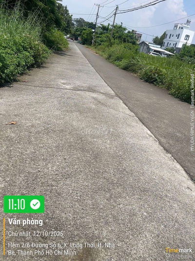 BÁN ĐẤT 160M2- GIÁ 5,1 Tỷ- ĐƯỜNG NGUYỄN VĂN TẠO- LONG THỚI - NHÀ  BÈ