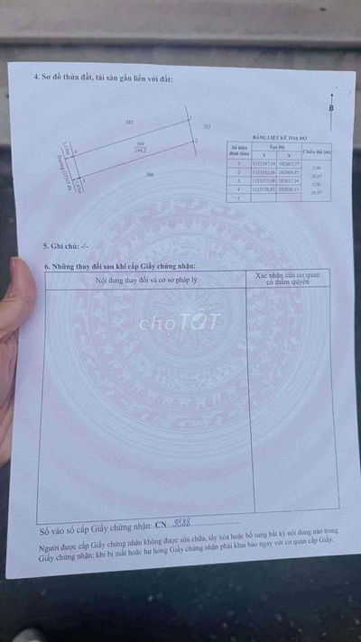 bán đất thổ cư tại xã tầm vu (tây ninh mới), trước là long an cũ
