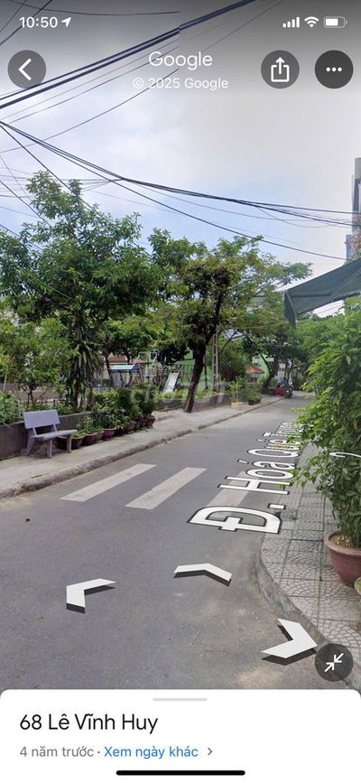 BÁN LÔ ĐẤT GÓC 2 MẶT TIỀN ĐƯỜNG LÊ VĨNH HUY, HẢI CHÂU, GIÁ 19 TỶ