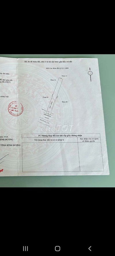 Ban đat vuon an son thuan an binh duong wiu rach lon mat lam
