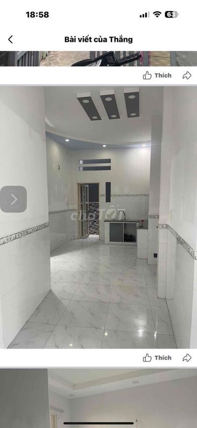 Nhà cho thuê hẻm 3m Hưng Phú F10 Q8 - 9 triệu/tháng