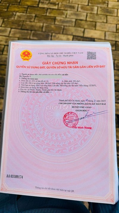 chính chủ cần bán đất gần 300mv đất có 100mv thổ cư