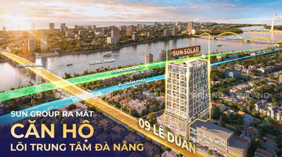 Căn hộ view sông Hàn Đà Nẵng - Sun Solar mặt phố Lê Duẩn - Giá 4,6 tỷ - chiết khấu 19,5%