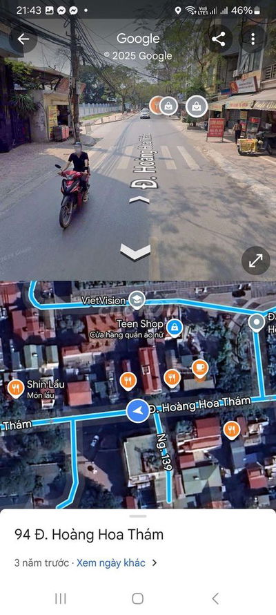 Chính chủ cho thuê nhà mặt phố hoàng hoa thám
