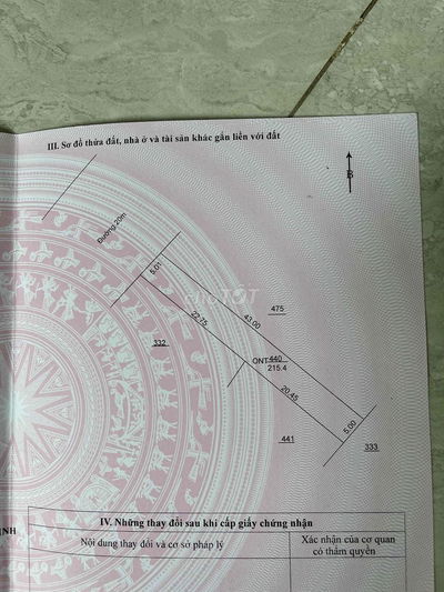 bán đất mặt tiền đường nhựa, thổ cư 100% , lộ giới 20m, chính chủ