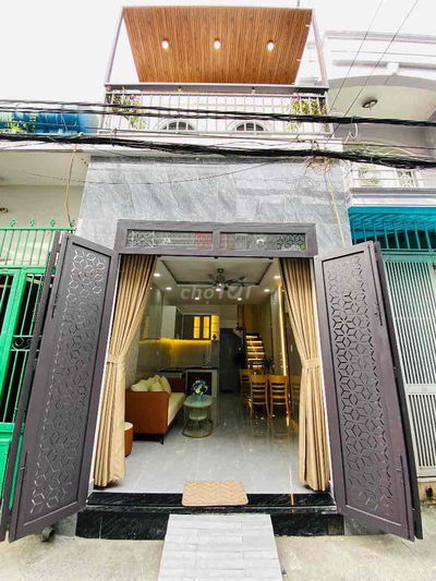 NHÀ NGAY CÔNG VIÊN LÀNG HOA - LÊ VĂN THỌ- AN HỘI ĐÔNG - GÒ VẤP -22M2 -