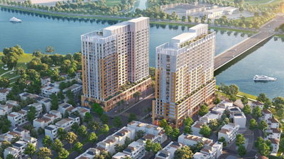 Căn góc 2PN 70,1m2 giá 3,89 tỷ (full giá), view sông, hướng Nam, sở hữu lâu dài