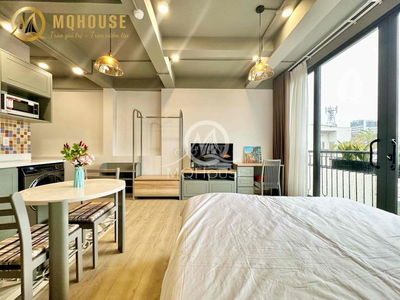 Trống lại Studio Bancol - studio trệt ở Etown Cộng Hoà - Full Nội Thấ