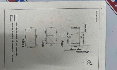 Bán nhà hẻm đường Ni Sư Huỳnh Liên.DT 4 x 8m