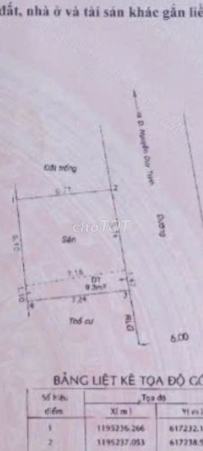 CG.bán 50,4m2 thổ cư ngang 7m Long Trường.4 tỷ 2