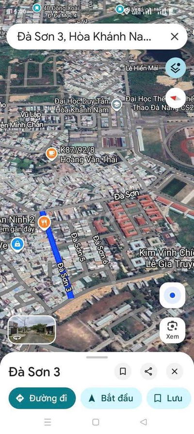 Đất mt Đường 7m5 Đà Sơn 3, cạnh Đại Học Duy Tân. S= 120m2Giá: 4.1 tỷ