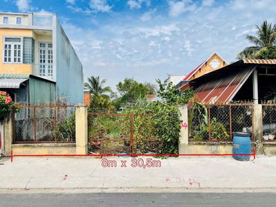 CẦN BÁN ĐẤT ĐÔ THỊ, 8M X 30M TÂN THÔNG HỘI, CỦ CHI, HCM GIÁ 600 TRIỆU