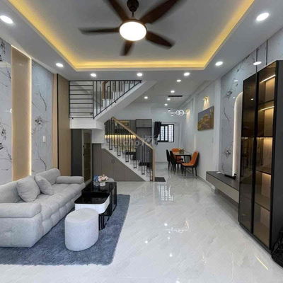 Bán nhà Huy Du, Dân xây, 2 thoáng, full nội thất xịn sẵn ở