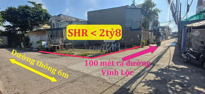 SHR giá rẻ, view đẹp 2 mặt tiền 98m² (8x12) full thổ cư