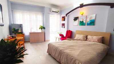 CHO THUÊ CHDV 35M2 FULL NỘI THẤT BAN CÔNG GẦN QUẬN 1, CHỢ BÀ CHIỂU