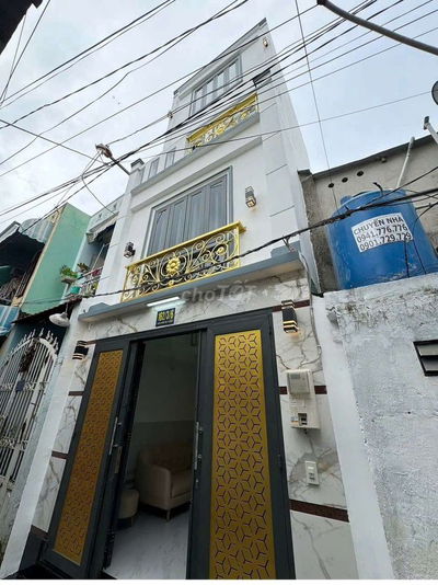 NHÀ MỚI 💯 HẺM XE HƠI TRỆT 3 LẦU 3PN 4WC ĐƯỜNG LÊ QUANG ĐỊNH