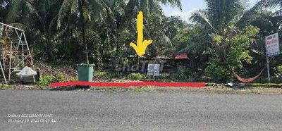 2 lo Đất đường nhựa . Hưng định 11 . 9x50m ( có cây ăn trái )