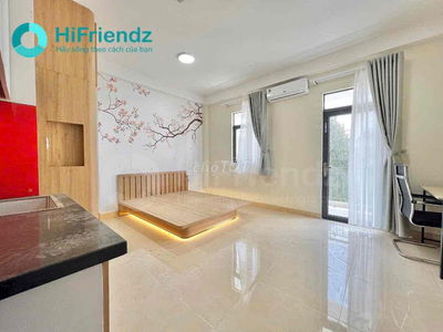 {Cực Phẩm} Studio Tách Bếp🍀BAN CÔNG LỚN✨Máy Giặt Riêng🍀Đậu Được OTo