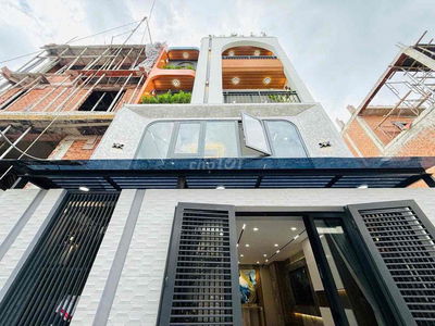 bán nhà 309 Nguyễn Oanh sát mặt tiền ngang 6m trệt lửng 3 lầu xây mới