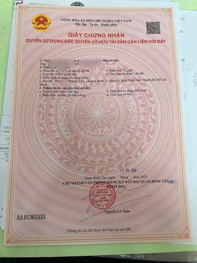 NHÀ MỚI XÂY hẻm 6m 704 Hương Lộ 2 DT: 4x15 ( 5 tấm) Giá:6tỷ600/ căn