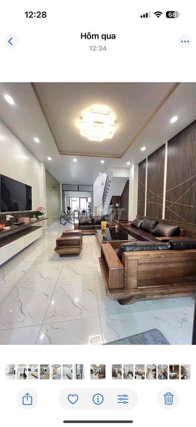 Bán nhà trệt 2 lầu kdc hiệp thành 3
