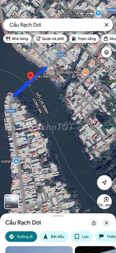 đất dổ riêng Long hậu giáp nhà bè
