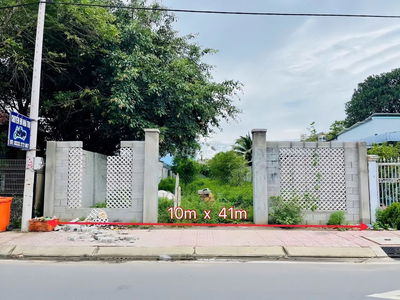 Đất làm nhà vườn (10x41) ngay KDC Thị trấn Củ Chi. Đường nhựa 8m