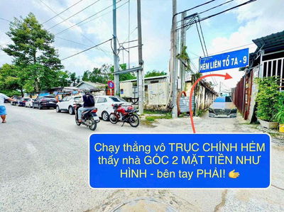 Nhà đẹp 2 mặt tiền ngang 13,5m hẻm 7a9 lộ 6m kinh doanh thoải mái