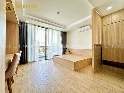 Cho Thuê Căn Hộ Ban Công Tách Bếp Full Nội Thất_Nguyễn Thị Tần Quận 8